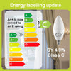 GY E14 C37 LED 4.9W 807 Lumen Energieeffizienzklasse C - GY cnlamp