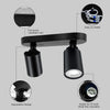 GY 2-Way Modern LED Ceiling Spotlight – 360° Adjustable GU10 Spot Light for Kitchen, Hallway & Living Room (Black/White, Bulbs Not Included) - GY STORE