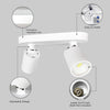 GY 2-Way Modern LED Ceiling Spotlight – 360° Adjustable GU10 Spot Light for Kitchen, Hallway & Living Room (Black/White, Bulbs Not Included) - GY STORE