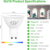 GY_LED_GU10_6.5W_1025lm_Product_Specifications