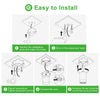 GY 1-Flame LED Ceiling Spotlight (2-Pack) - 360° Adjustable Modern GU10 Spot Light for Kitchen, Hallway & Living Room (Black/White, Bulbs Not Included) - GY STORE